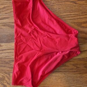 Athleta Red Full Coverage Swim Bottom